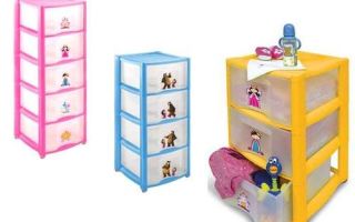 Options pour commodes pour enfants en plastique, caractéristiques de sélection