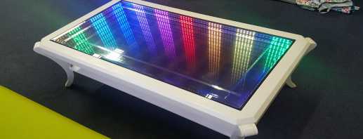 Conception de table avec effet infini, description de fabrication