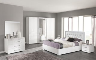 Quelles sont les options pour les meubles blancs dans la chambre