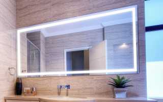 Types d'éclairage pour le miroir de salle de bain, options d'installation et de connexion