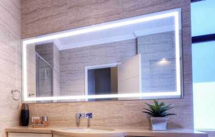 Types d'éclairage pour le miroir de salle de bain, options d'installation et de connexion