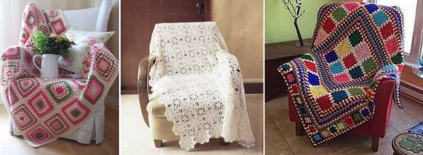 Comment crocheter une housse de chaise, étapes de travail, décoration appropriée