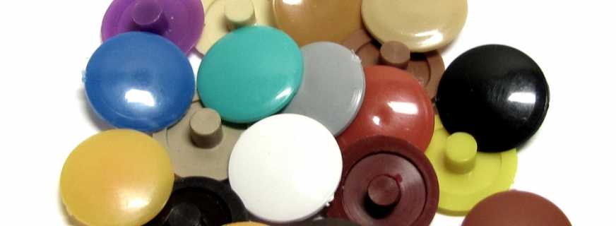 Le but des bouchons pour meubles, les nuances de choix