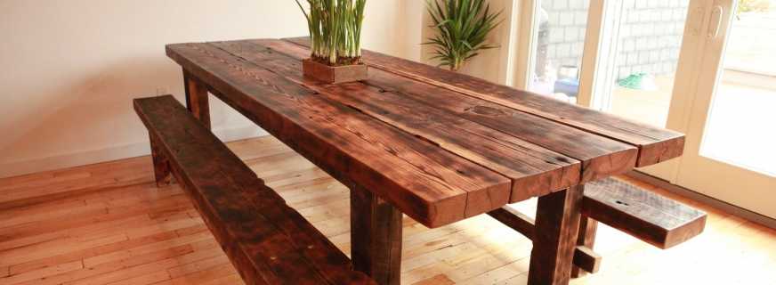 Atelier de bricolage pour fabriquer une table en bois