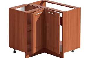 Options pour les armoires d'angle pour le lavage dans la cuisine, comment choisir