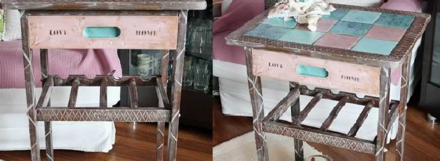 Types de joyaux, conseils de meubles