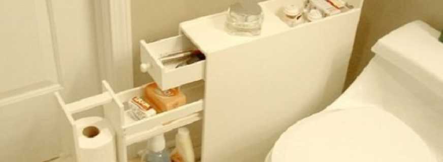 Quels sont les placards pour les toilettes, un aperçu des modèles