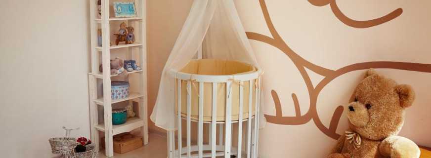 La raison de la popularité des lits ronds pour enfants, des modèles courants avec une description