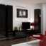 Le choix de meubles brillants dans le salon, les avantages de tels designs