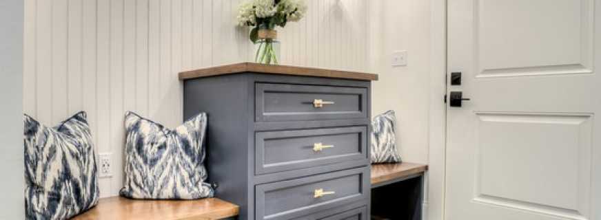 Commode possible pour le couloir, avantages et inconvénients