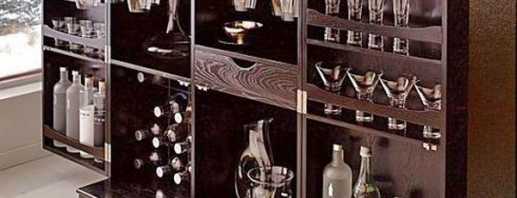 Le but de l'armoire de bar, comment choisir le bon