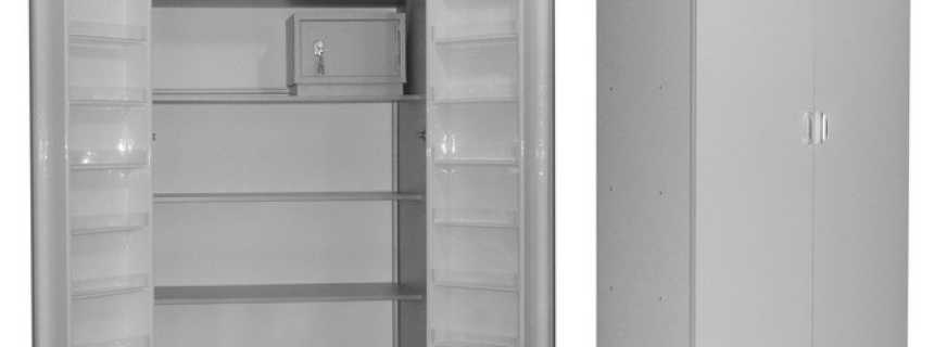 Vue d'ensemble des armoires médicales, caractéristiques du modèle