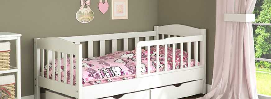 Options et caractéristiques des lits à partir de 5 ans pour les filles, la gamme de couleurs des produits