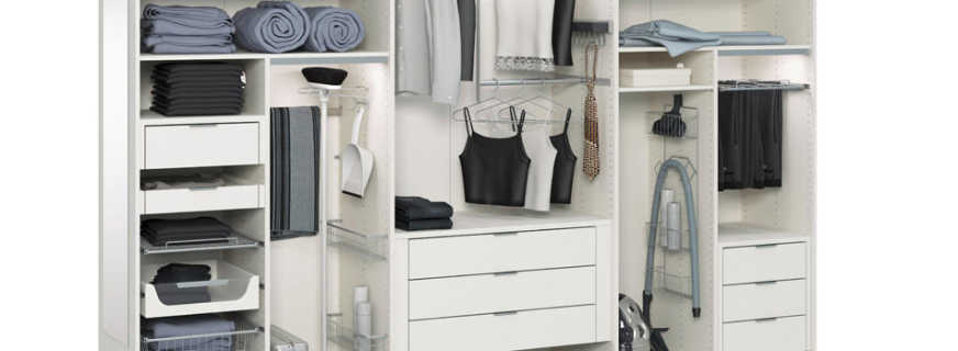 Options pour remplir les armoires dans la chambre, ce qui est mieux