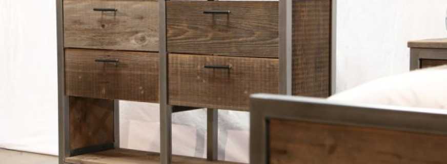 Coffres dans le style loft, principales caractéristiques