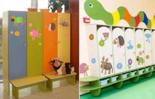 Variantes d'autocollants sur le meuble de la maternelle, critères de sélection