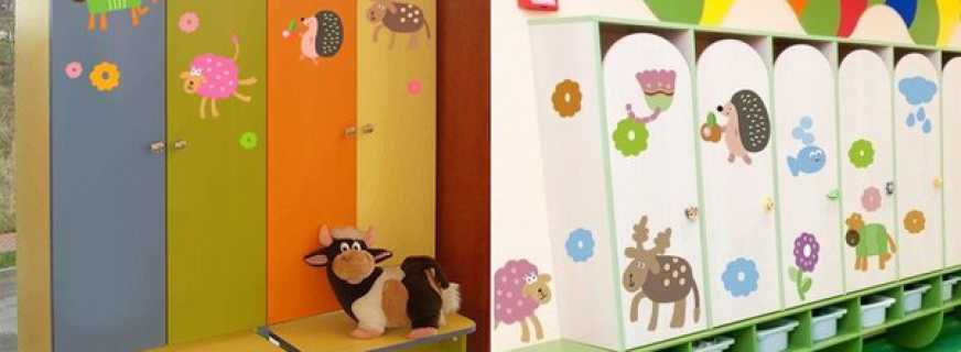 Options d'autocollants pour une armoire de maternelle, critères de sélection