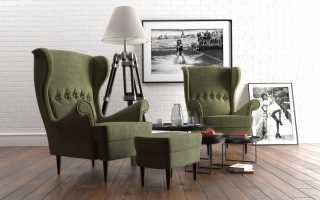 Construction et design de la chaise Ikea Strandmon, combinaison avec l'intérieur
