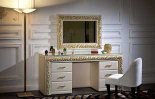 Modèles populaires de coiffeuse avec miroir dans la chambre, leurs avantages