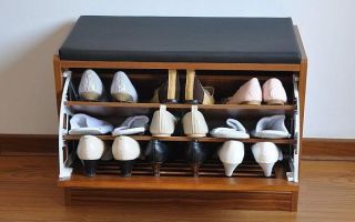 Modèles de piédestaux pour poufs pour chaussures pour le couloir, qui sont mieux