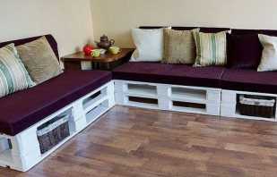 Fabrication de meubles à partir de palettes, exemples de photos