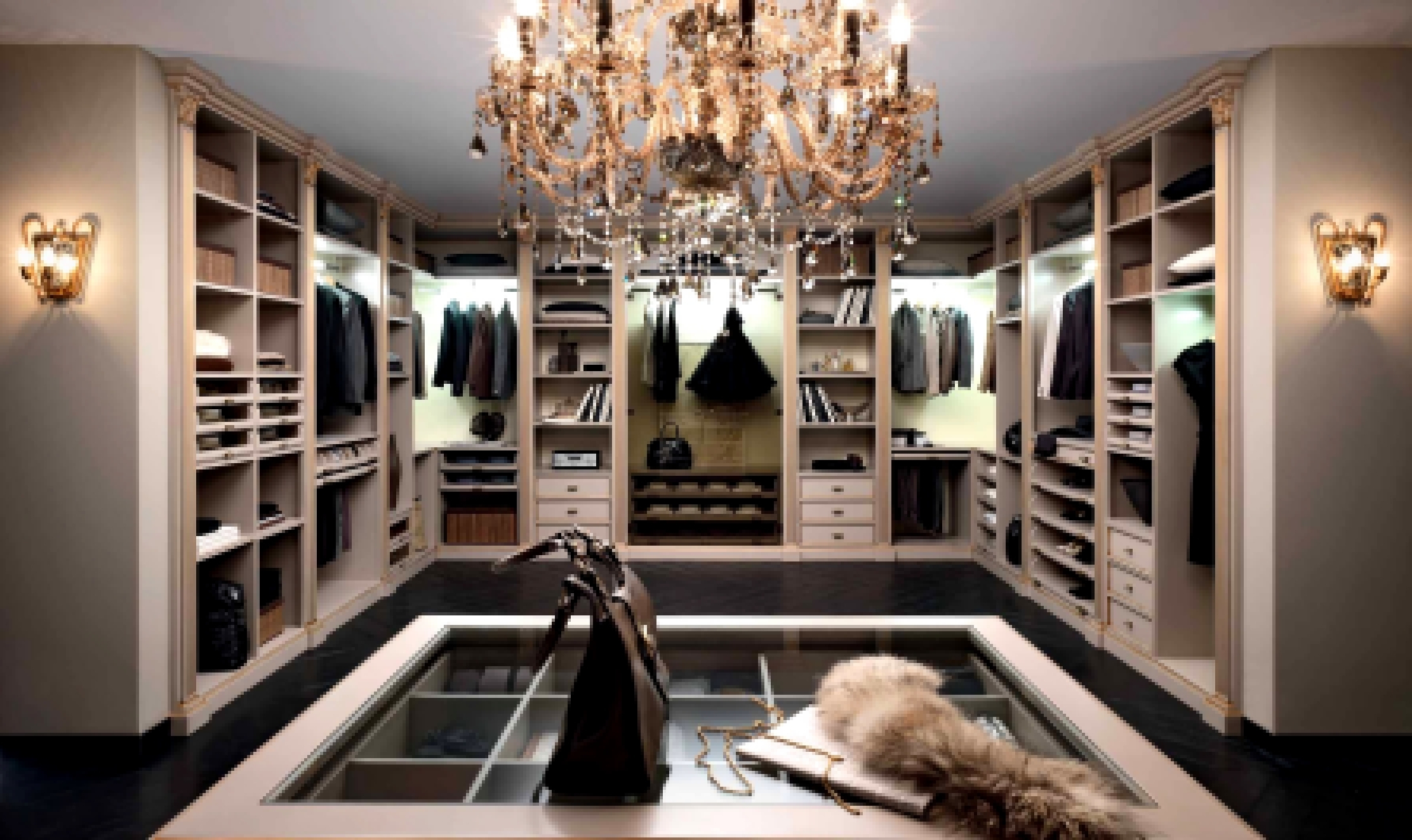 Aménagement d'un grand dressing