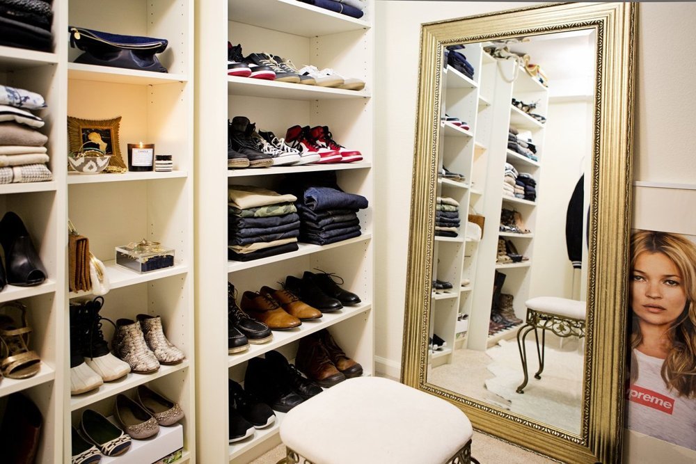 Miroir dans le dressing