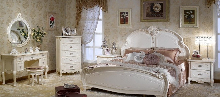 Mobilier de chambre provence blanc