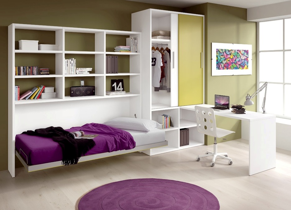 Mobilier adolescent blanc neige