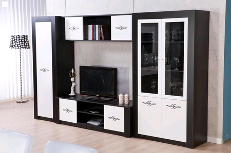 Meubles de salon noir et blanc