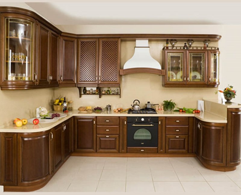 Meubles de cuisine modulaires en bois