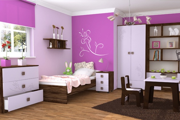 Meubles adolescents violet