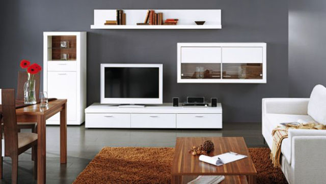 Mobilier fonctionnel pour le salon dans un style moderne