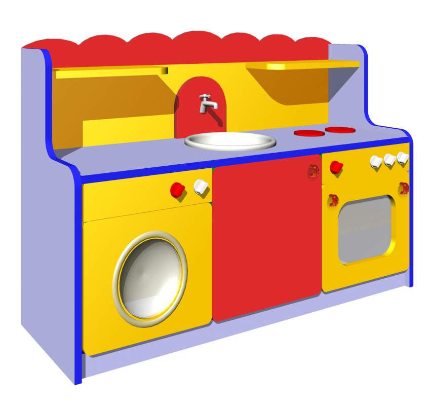 Mobilier de jeu dans un jardin d'enfants dans la chambre