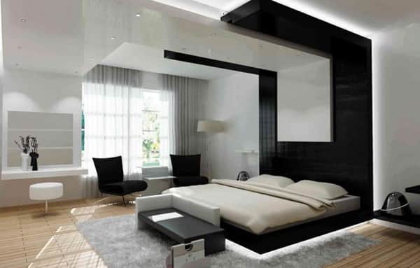 Intérieur d'une chambre moderne