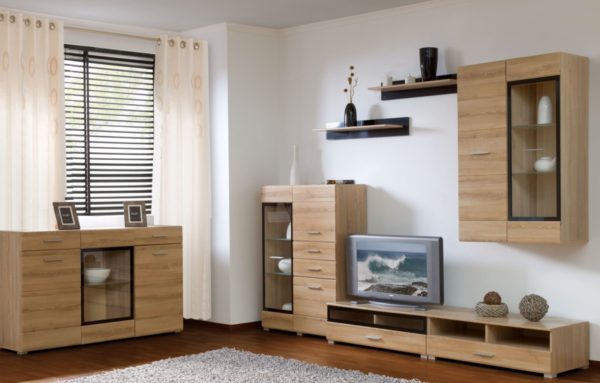 Meubles compacts dans un style moderne pour le salon