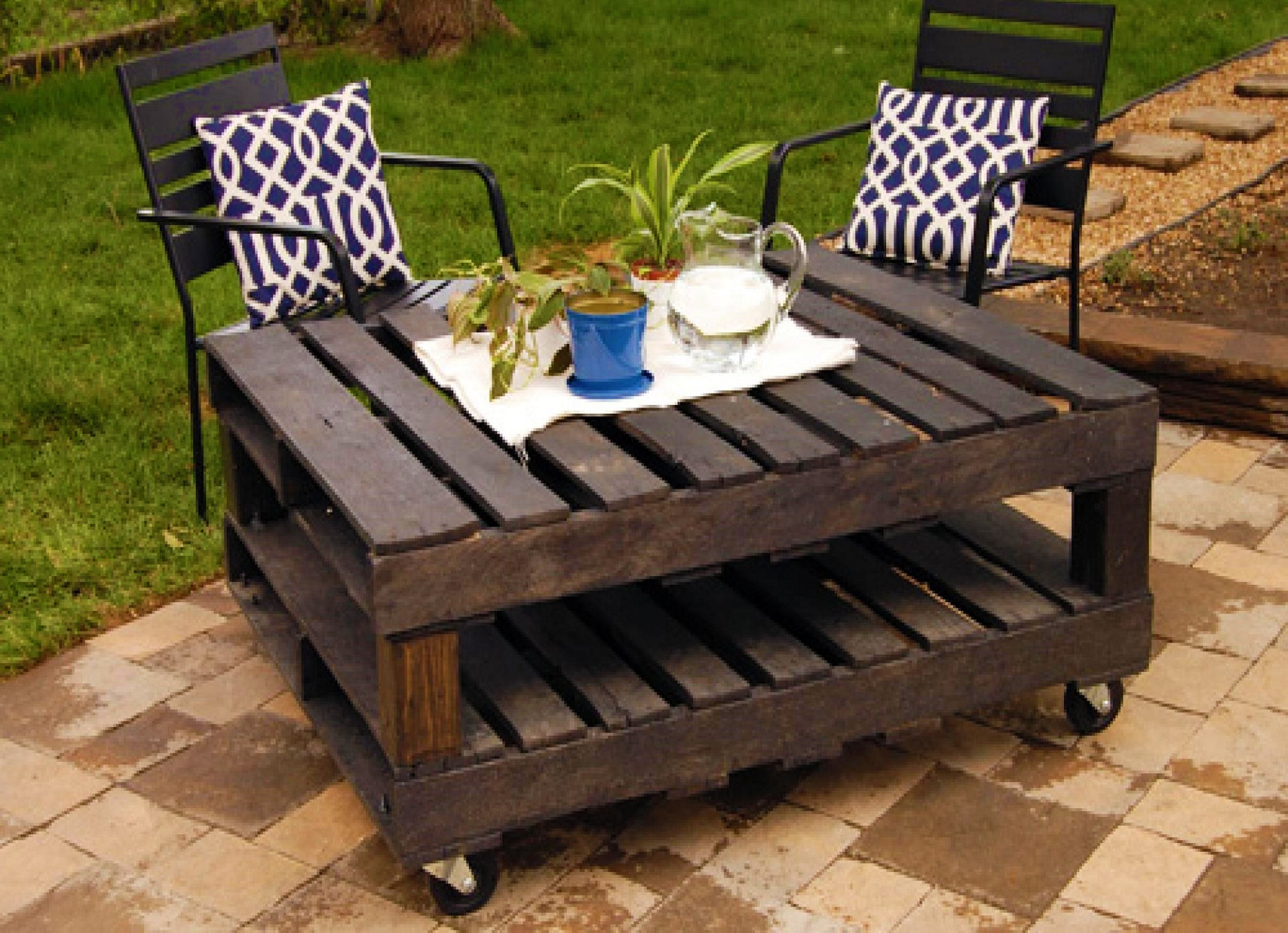 Table de palettes pratique