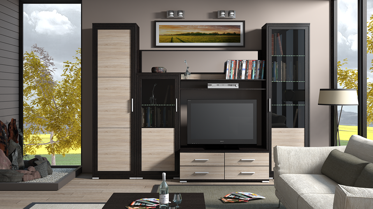 Meubles d'armoire pour le salon