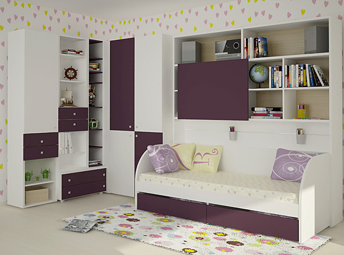 Mobilier blanc magnifique et moderne pour les enfants