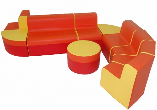Meubles pour jardins d'enfants en caoutchouc mousse