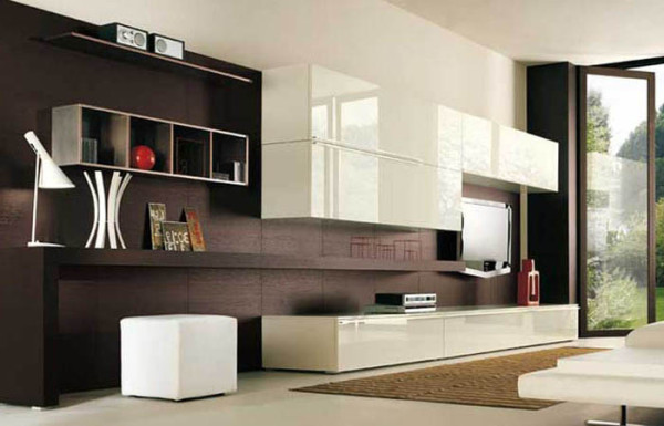 Meubles dans un salon moderne