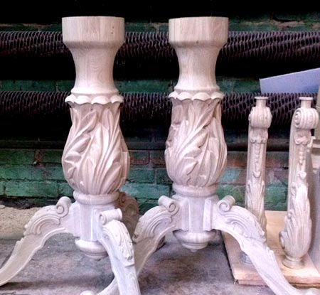 Jambes originales par fraisage