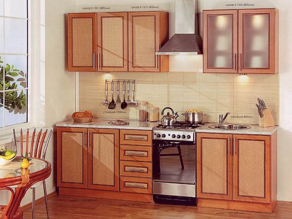 Décorer des meubles en rotin dans la cuisine