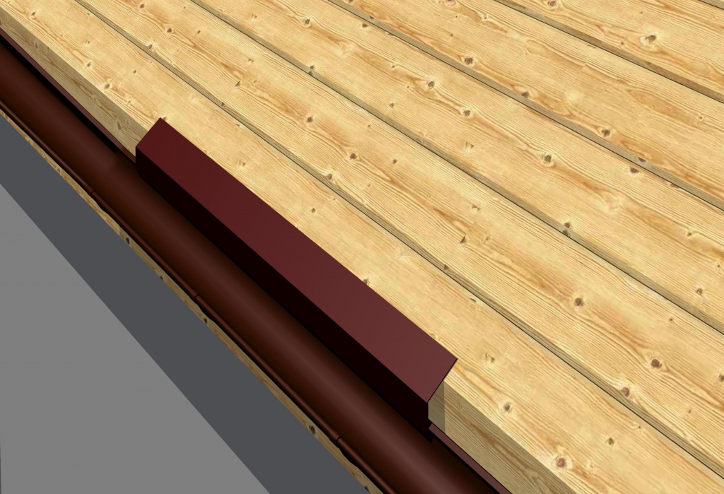 Les planches sont fixées sur les bords de la feuille