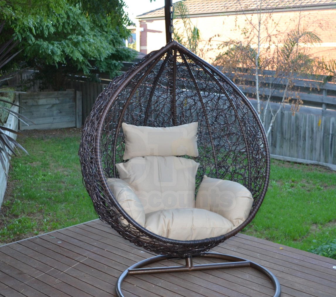 Fauteuil suspendu en rotin