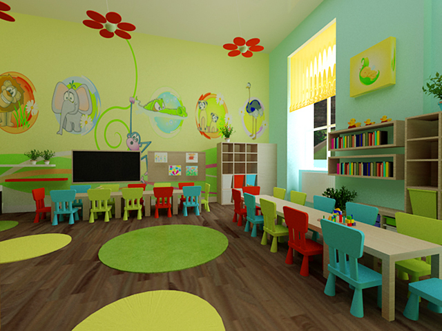 Mobilier pratique pour la maternelle