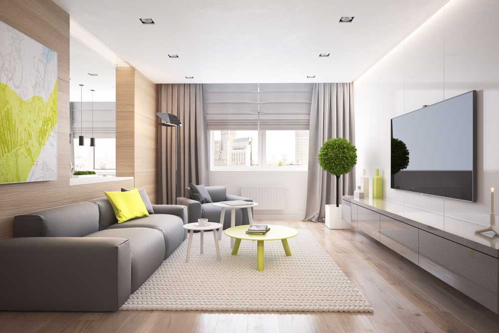 Mobilier pratique dans le salon