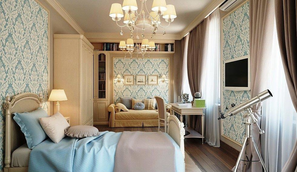 Disposition asymétrique pratique des meubles dans la chambre