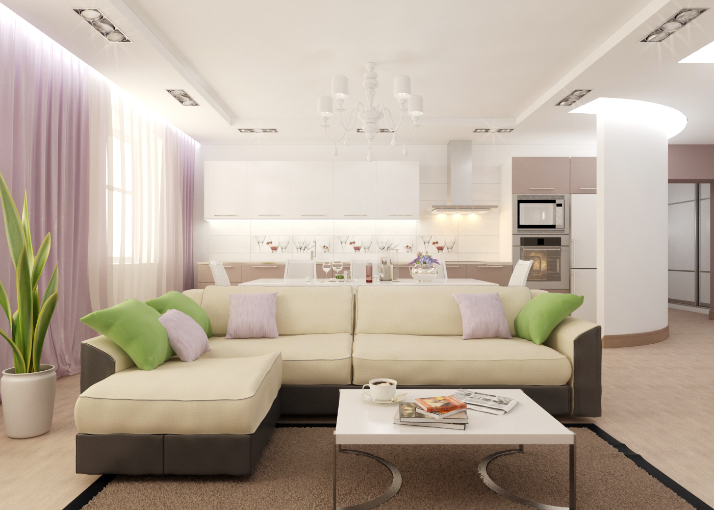 Un exemple de placement de meubles dans le salon