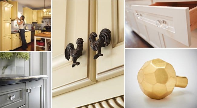 Poignées de meubles à l'intérieur
